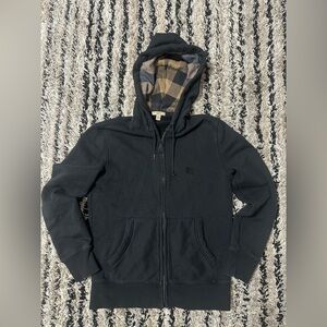 Black Burberry Brit Zip-Up